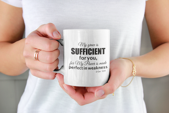  2 Corinthians 12:9, Coffee mug
